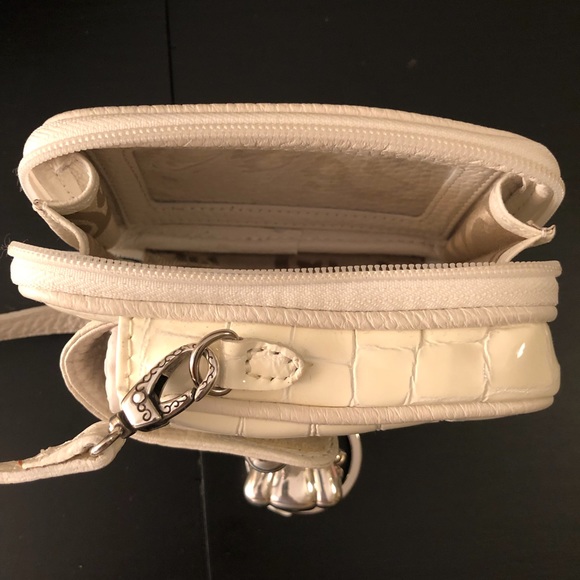 Brighton Wristlet Crocodile Embossed Leather - Picture 2 of 6